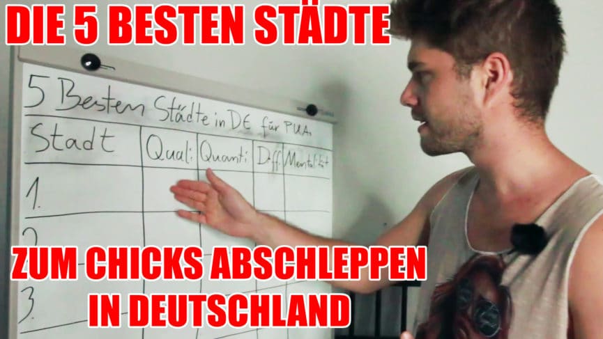 Frauen abschleppen: Die 5 besten Städte in Deutschland für PUAs