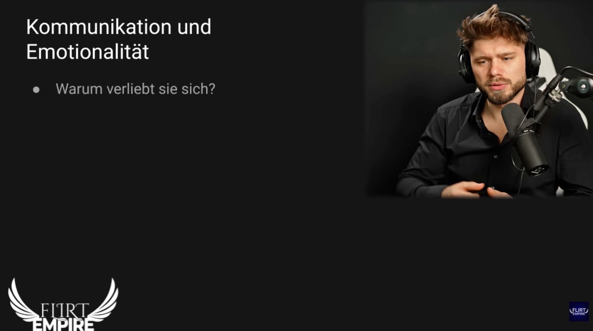 Frau verliebt machen: Der komplette Guide für Anfänger 2 Folie zu Kommunikation und Emotionalität aus dem Video Frau verliebt machen